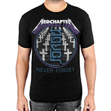 Load image into Gallery viewer, MEN&#39;S | Never / Forget Ambigram | - Black Short Sleeve T-Shirt
