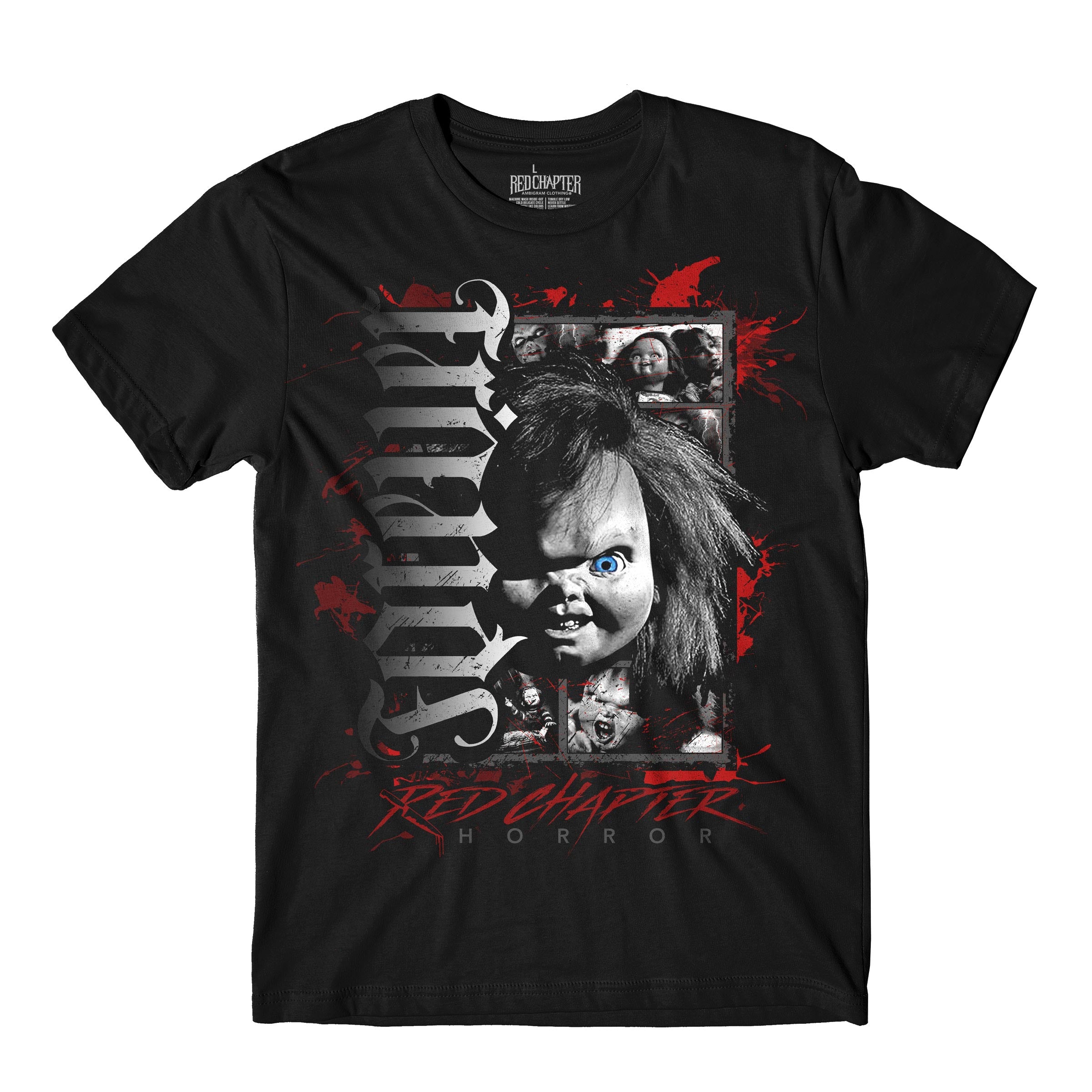 Ameri アメリCHAPLIN MESSAGE LOGO SHIRT 総柄 - メルカリ