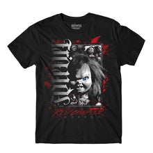 Load image into Gallery viewer, MEN&#39;S HORROR | Friends / Forever Ambigram Chucky | - Short Sleeve T-Shirt
