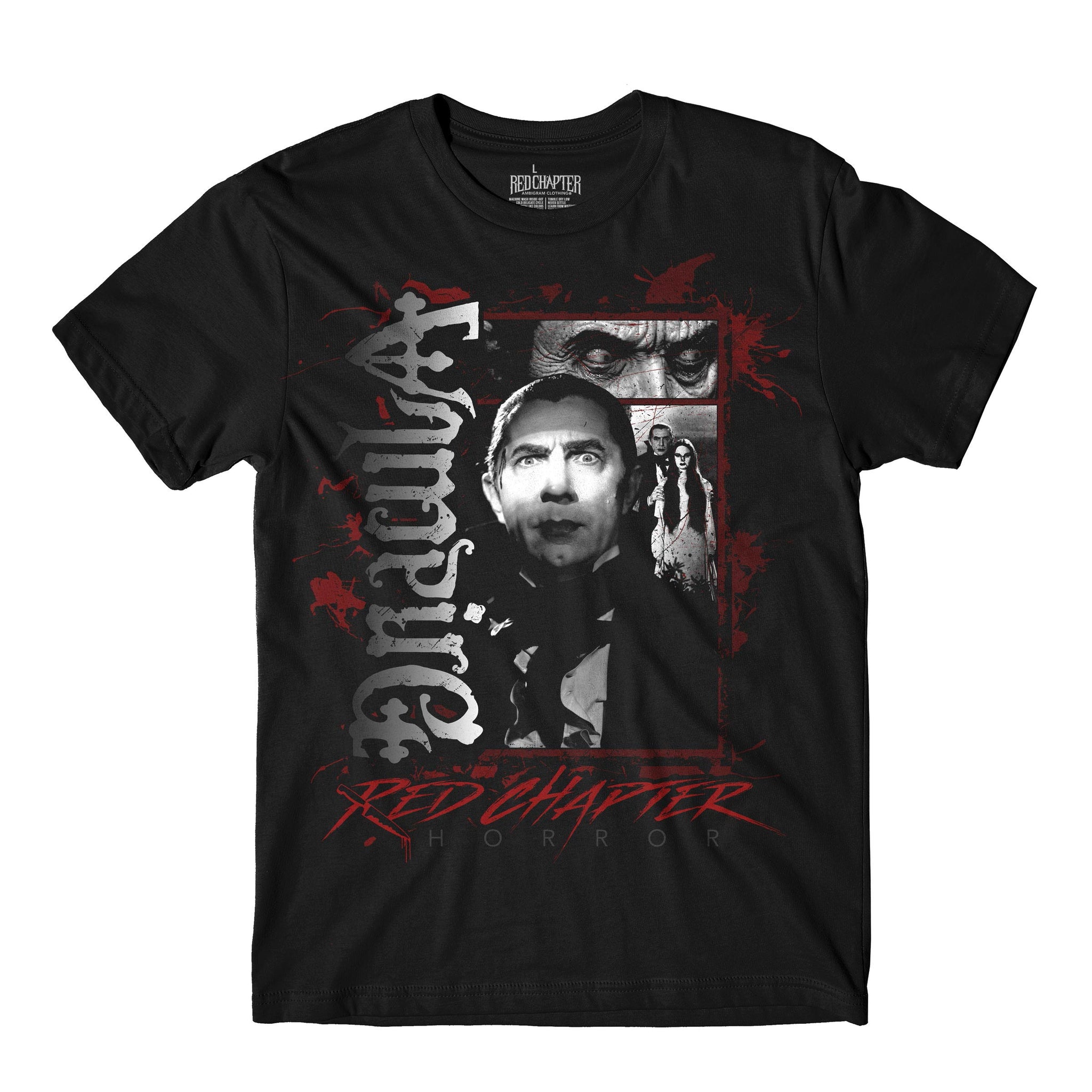 MEN'S HORROR | Dracula / Vampire Ambigram | - Short Sleeve T-Shirt