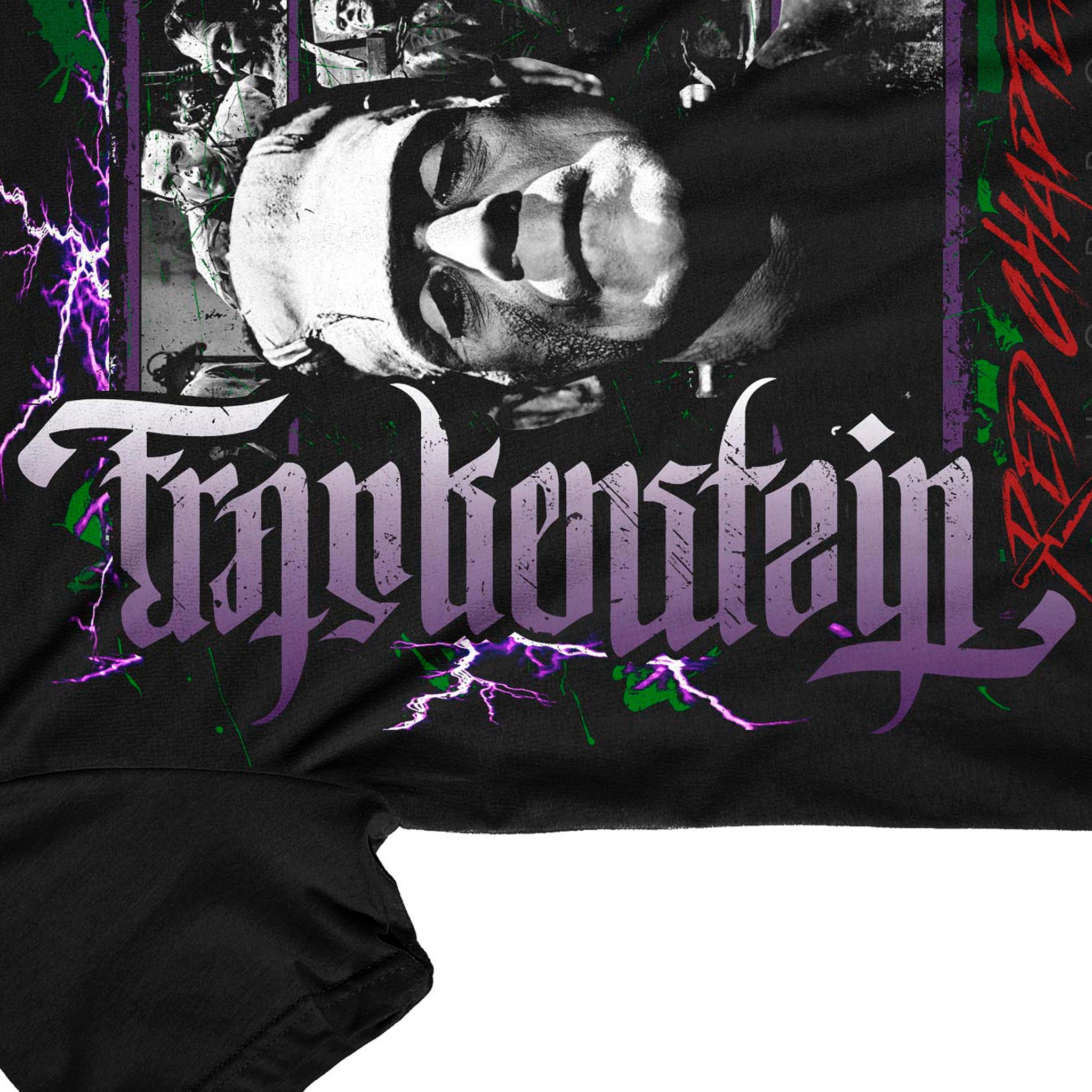 T-Shirt Vintage FRANKENSTEIN Hammer Films - Taille M En Coton (Occasion TBE)