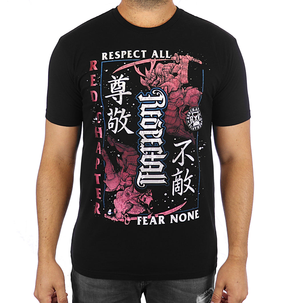 MEN'S | Respect All / Fear None Ambigram | - Black Short Sleeve T-Shirt