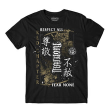 Load image into Gallery viewer, MEN&#39;S | Respect All / Fear None Ambigram | - Black Short Sleeve T-Shirt
