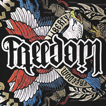 Load image into Gallery viewer, MEN&#39;S | Freedom / Liberty Ambigram | - Black Short Sleeve T-Shirt
