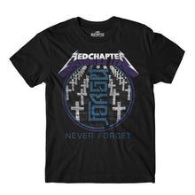 Load image into Gallery viewer, MEN&#39;S | Never / Forget Ambigram | - Black Short Sleeve T-Shirt
